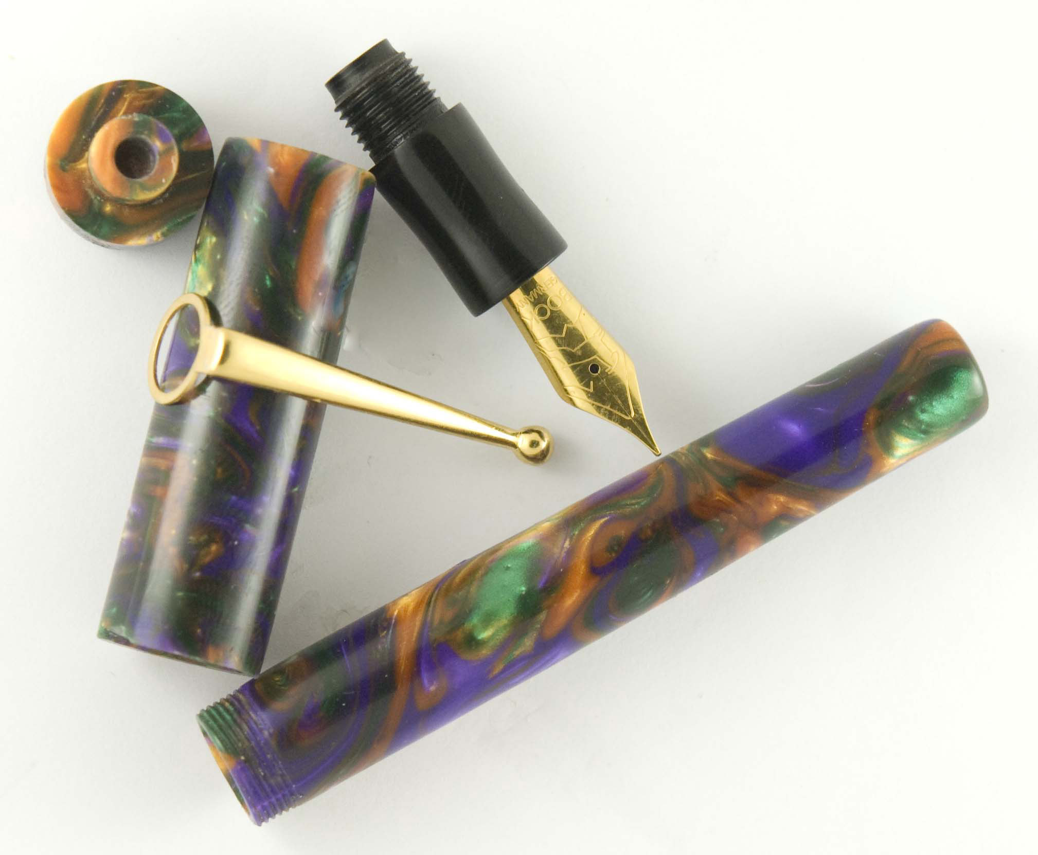 Custom Full Spectrum Lava Explosion Fountain Pen