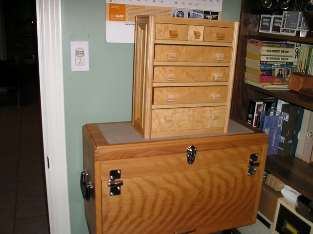 Custom made solid pen kit storage chests