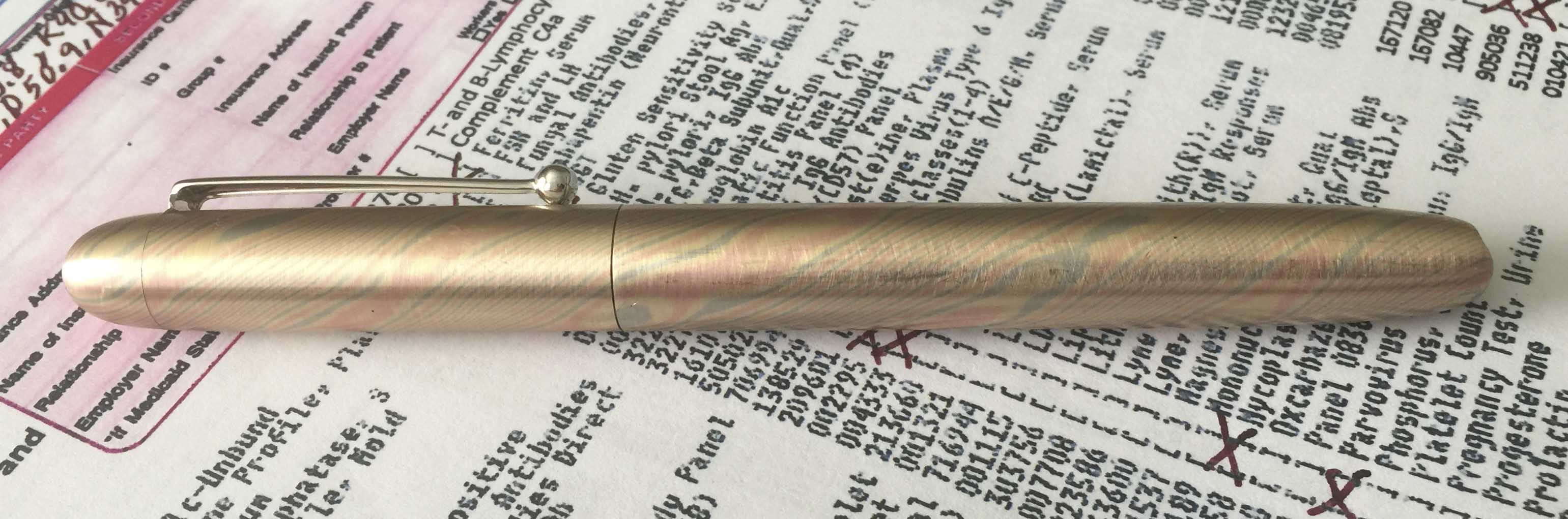 Custom Mokume Gane Classic Fountain Pen