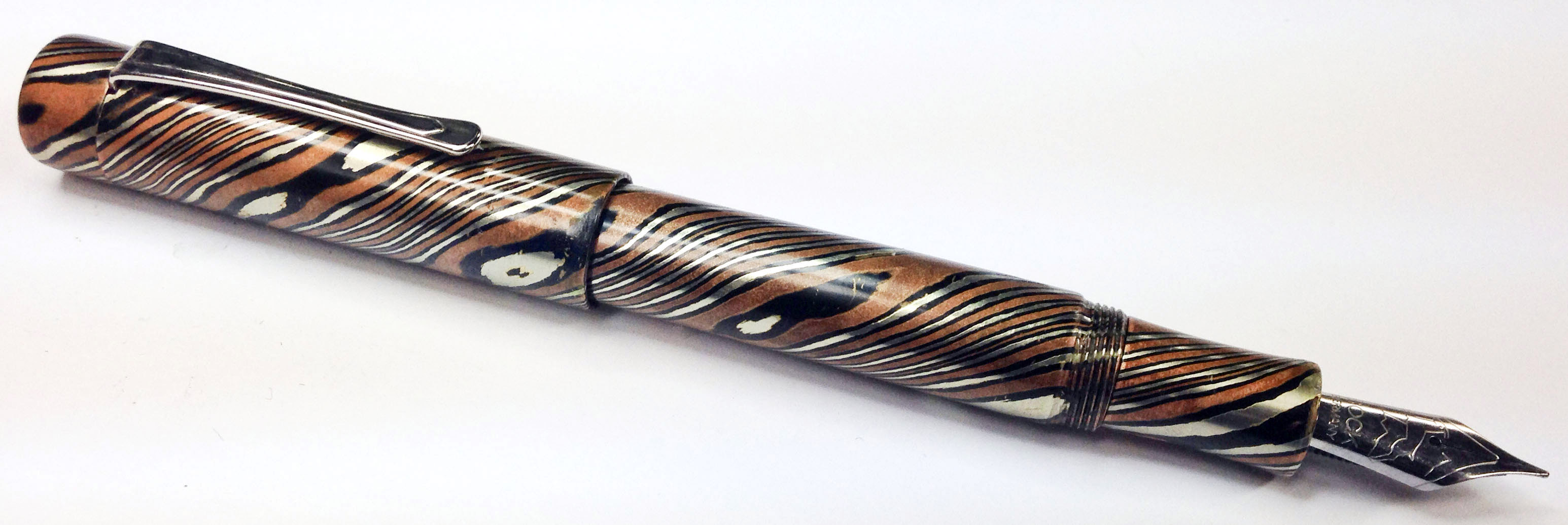 Custom Mokume Gane Fountain Pen