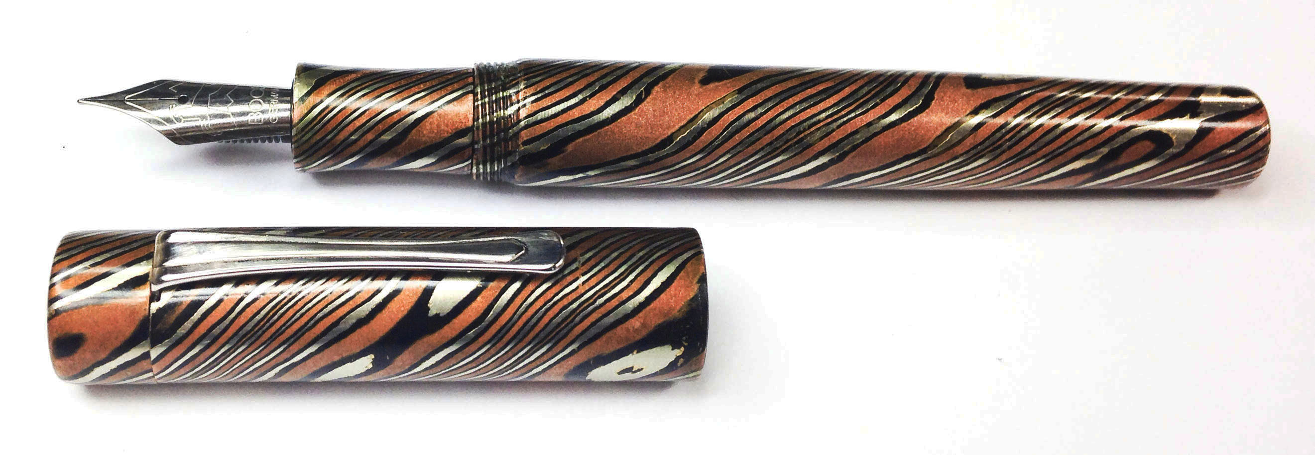 Custom Mokume Gane Fountain Pen