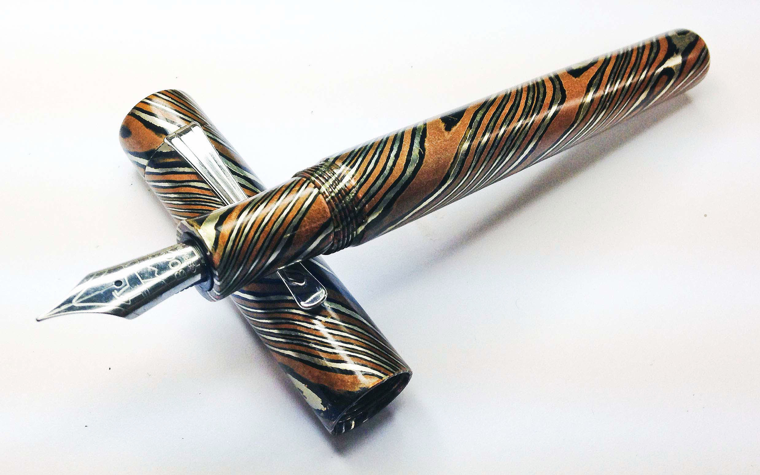 Custom Mokume Gane Fountain Pen