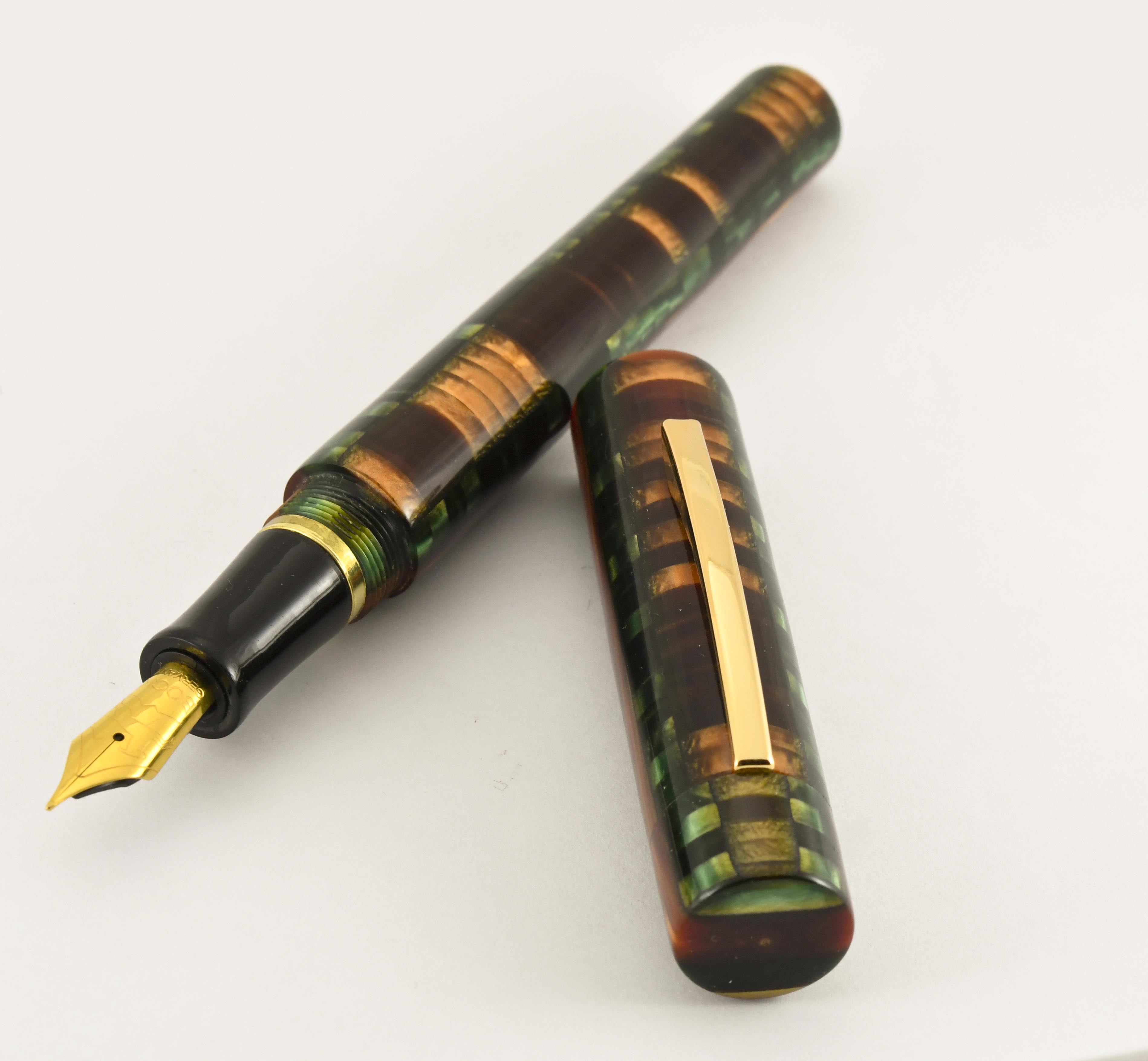 Custom Mosaic Forest Fountain Pen