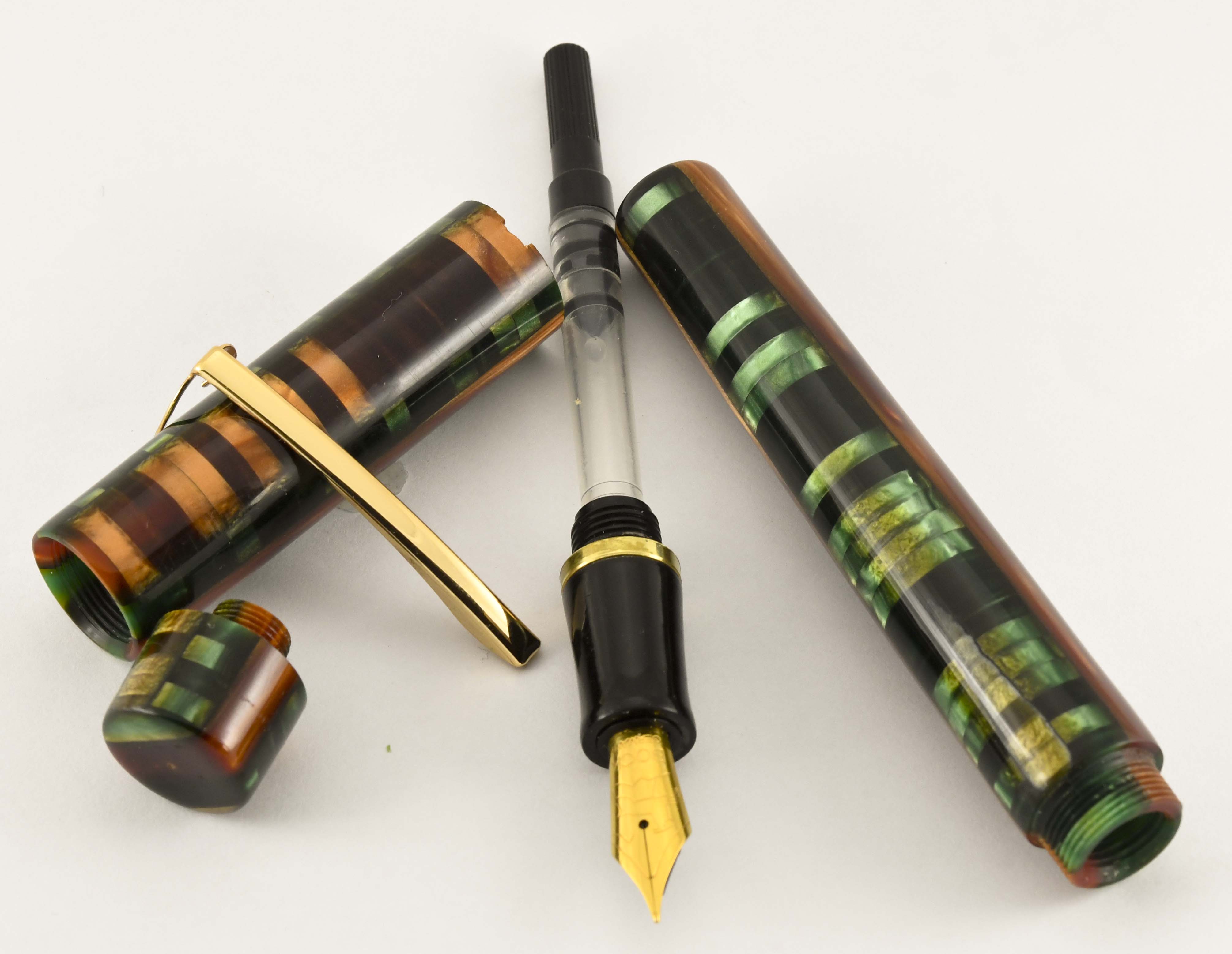 Custom Mosaic Forest Fountain Pen