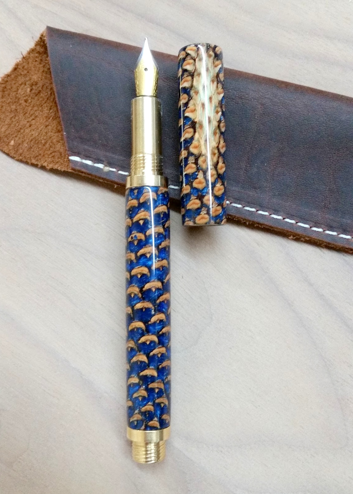 Custom Pinecone Fountain Pen