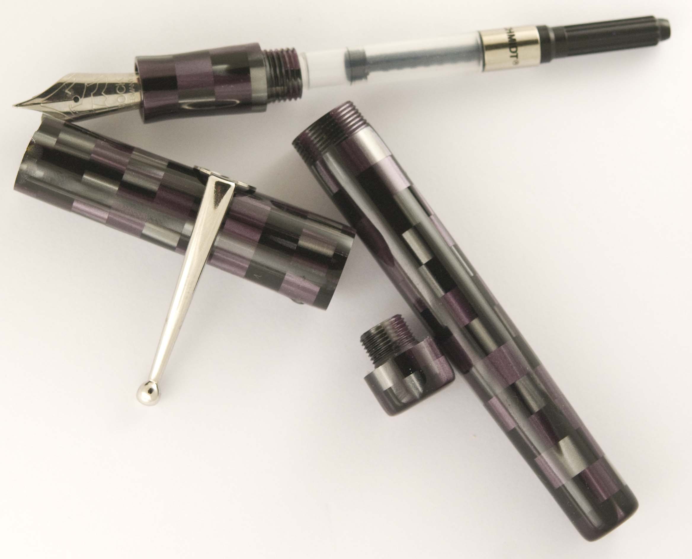 Custom Purple Mosaic Fountain Pen