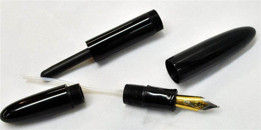 Custom Stealth Black Ebonite Bulb Filler
