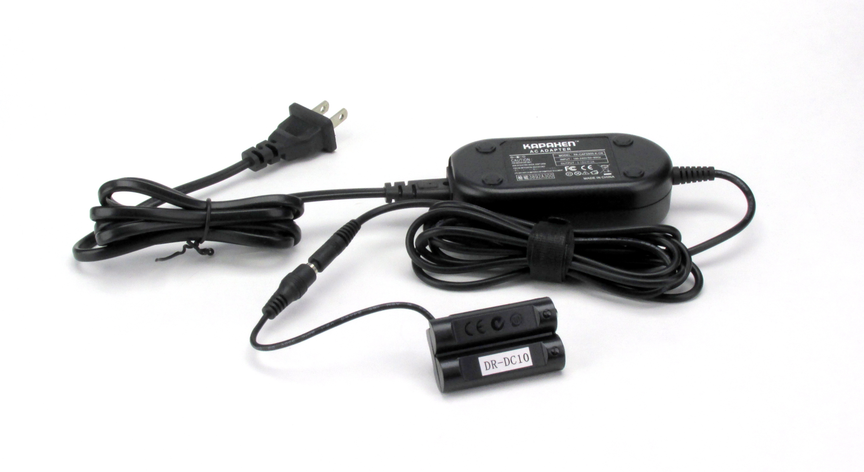 DC-10 AC Adapter for Canon SX160is Camera