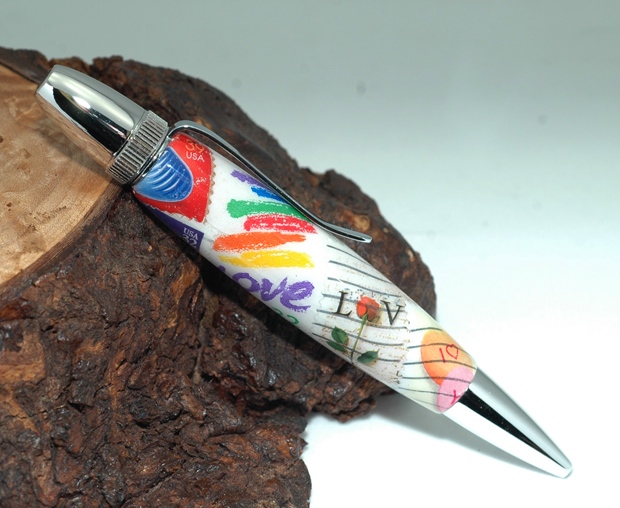 Decoupage Love Pen