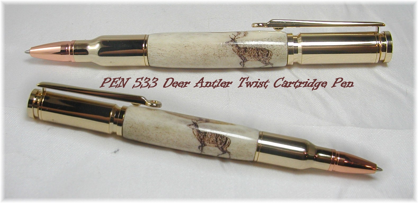 Deer Antler Cartridge Pen
