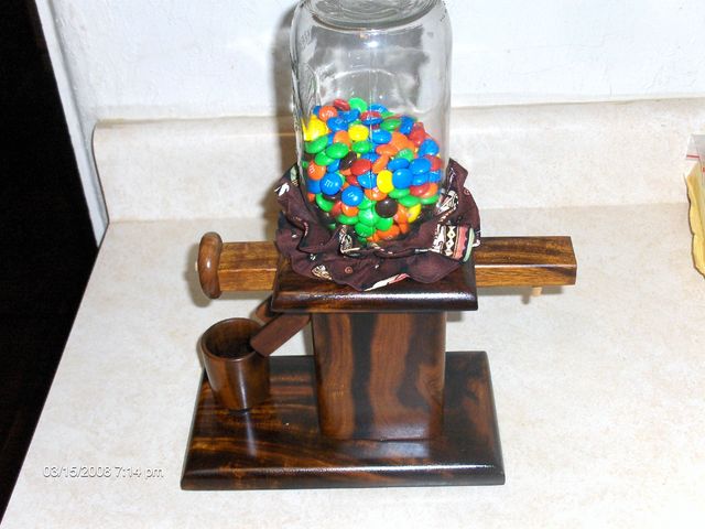 Desert Ironwood M&M dispenser