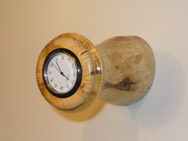 Desk Clock in distressed Redbud