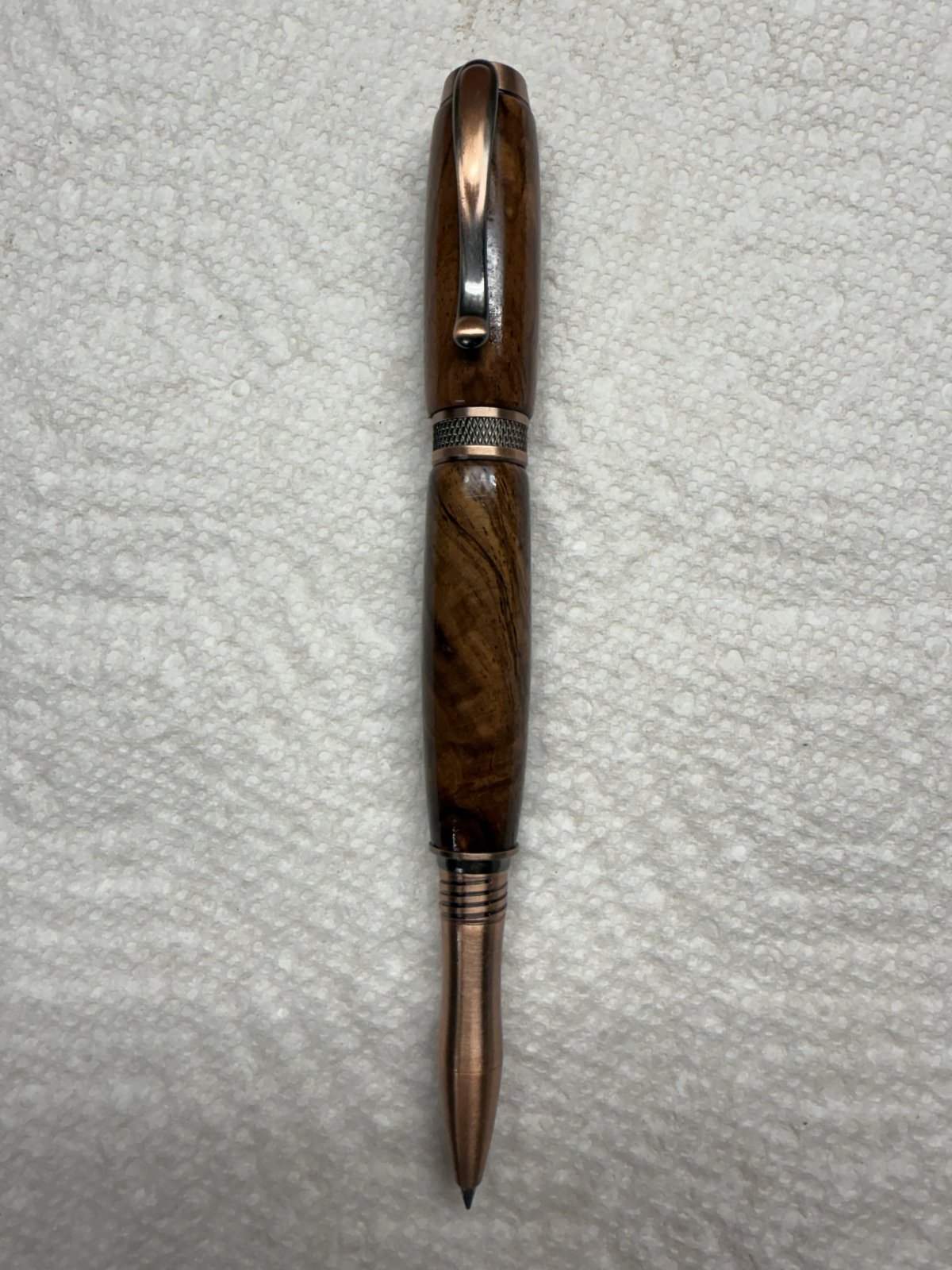 Diamond Knurl copper on Honduran Rosewood.jpeg