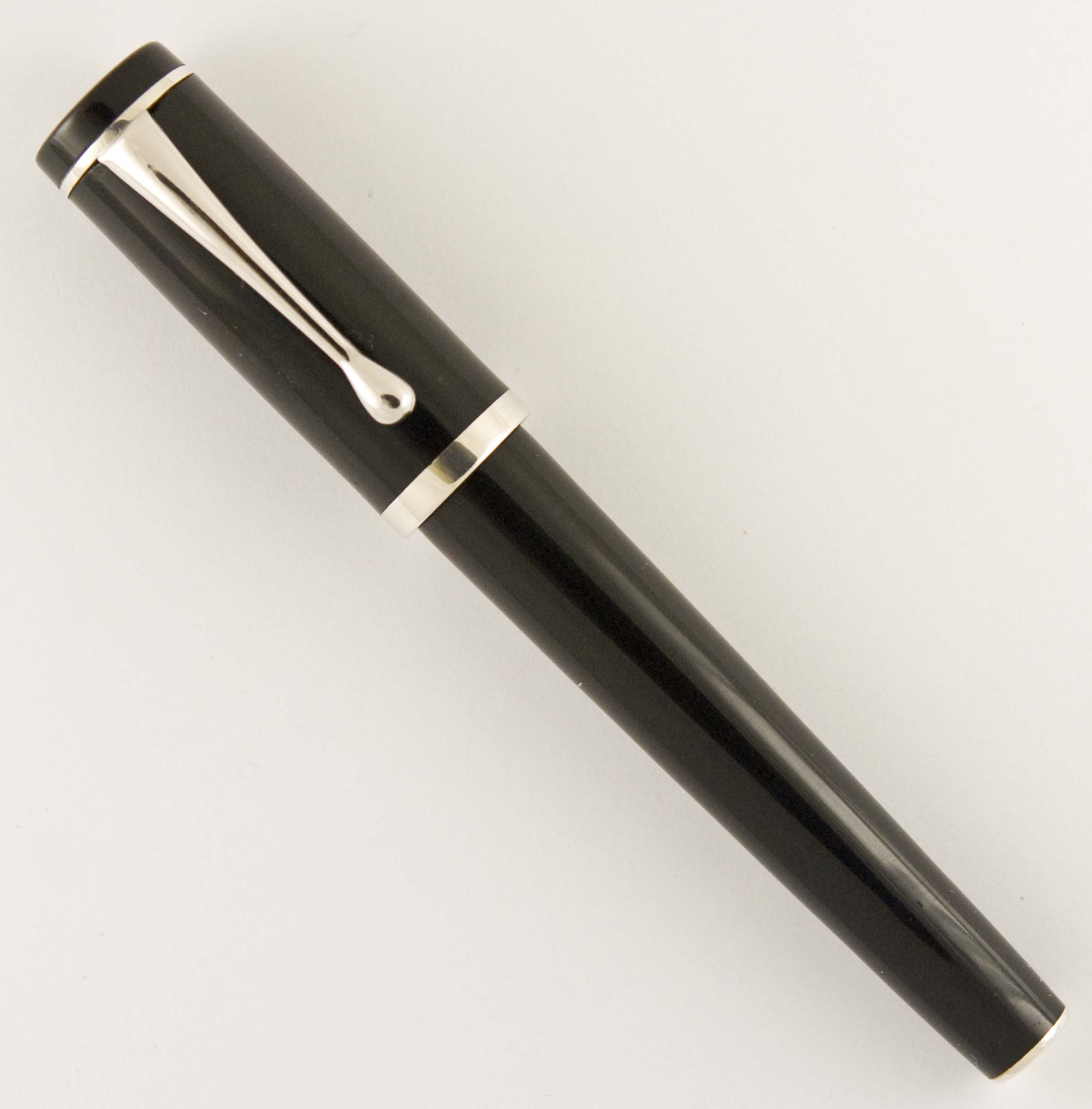 Ebonite and Argentium Silver Cartridge Rollerball