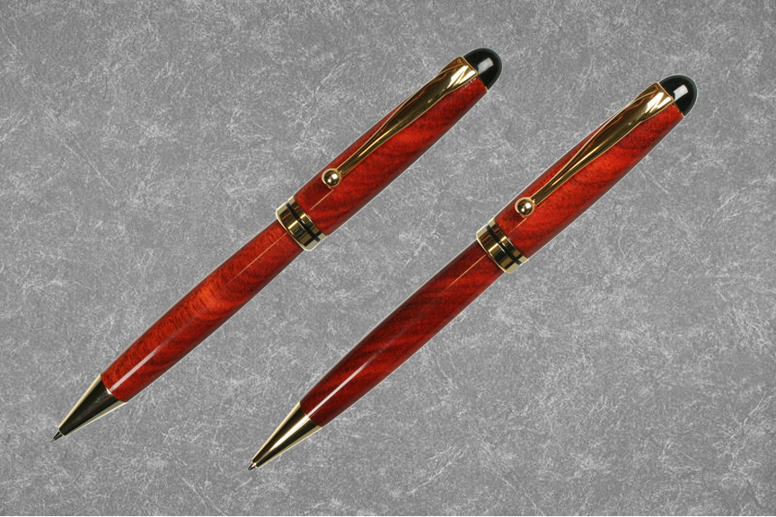 European Pen and Pencil set in Bloodwood