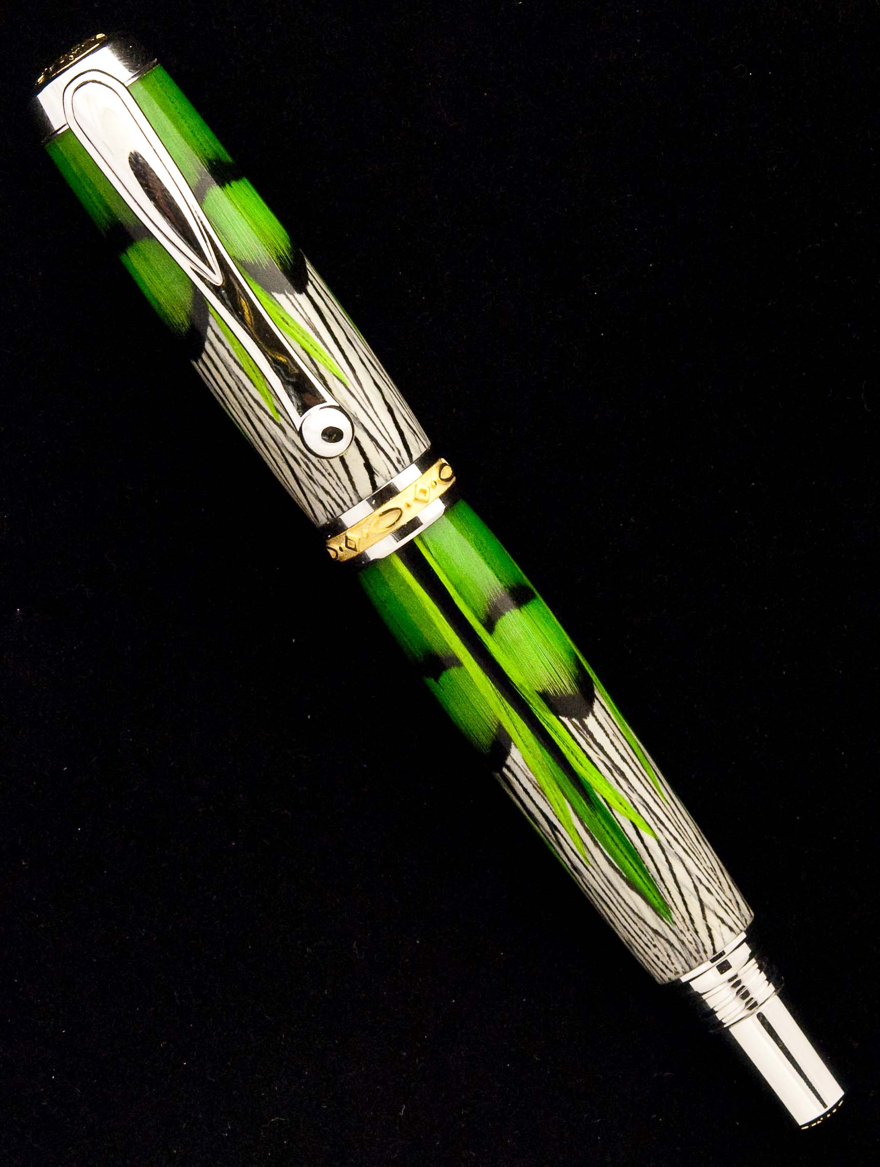 Exotic Green Feathers
