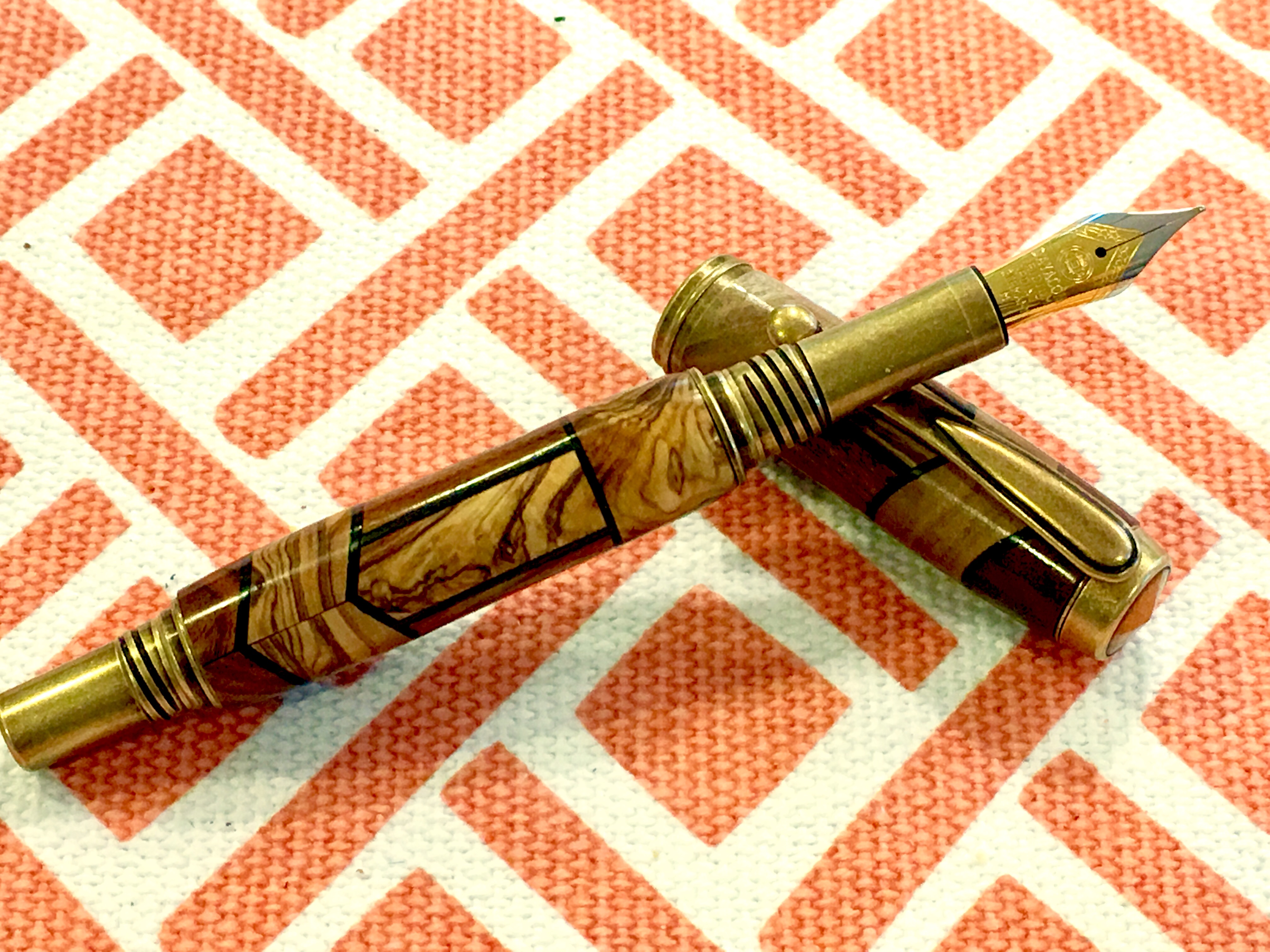 Figured olive wood