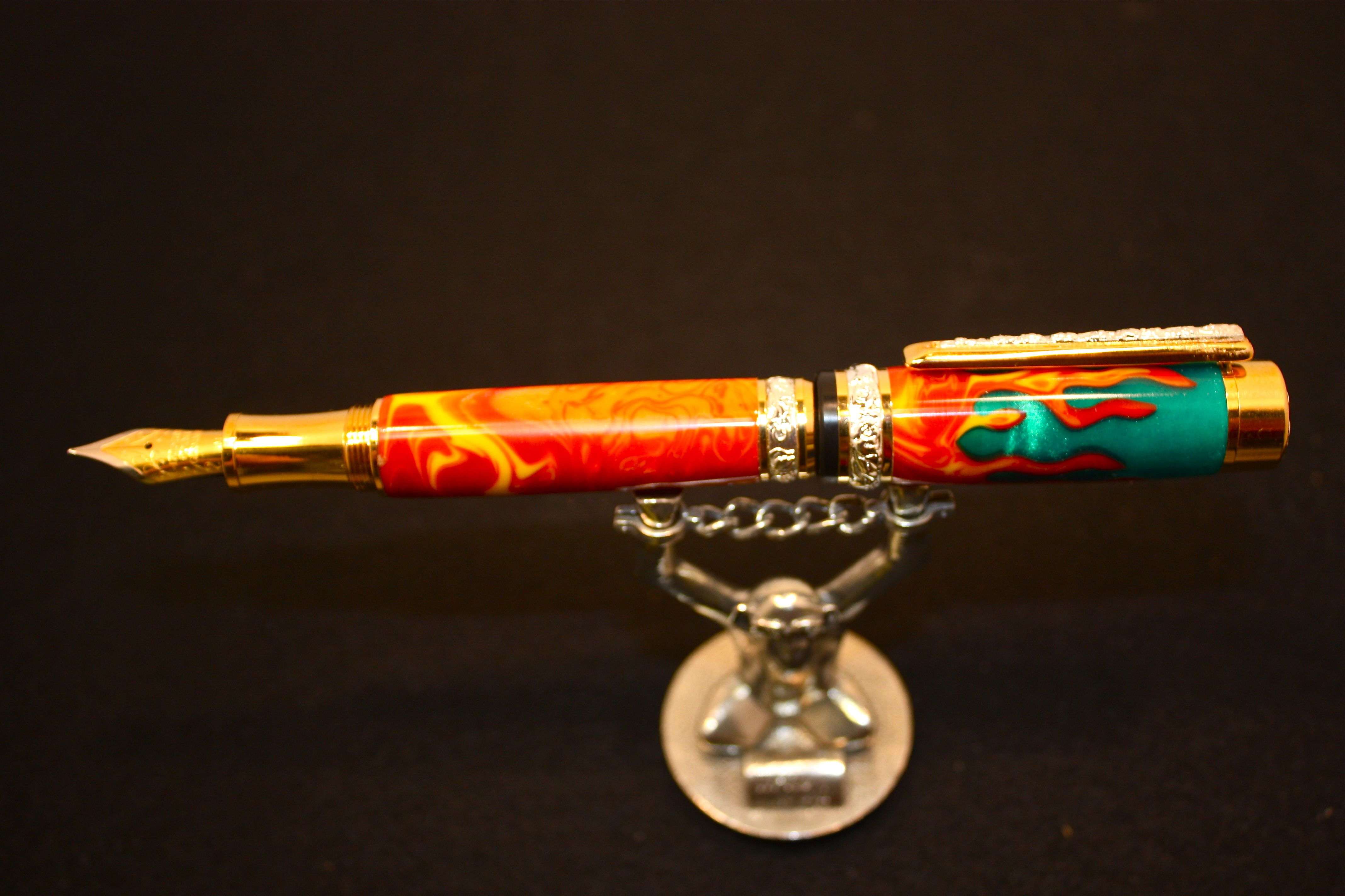 Fire & Flamed Fountain Pen