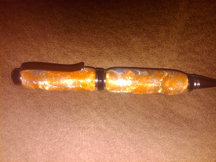 First acrylic pen.