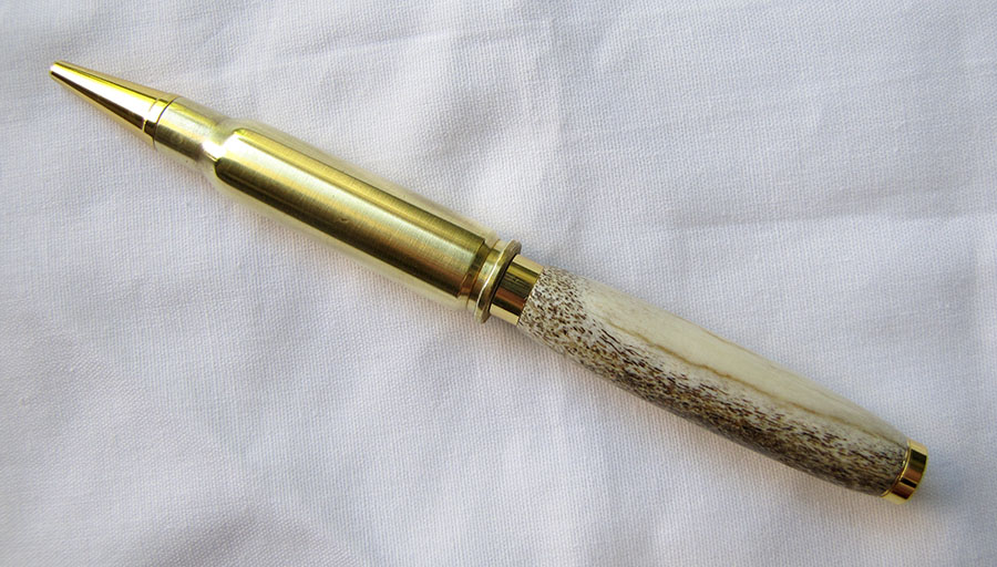 First antler/shell pen