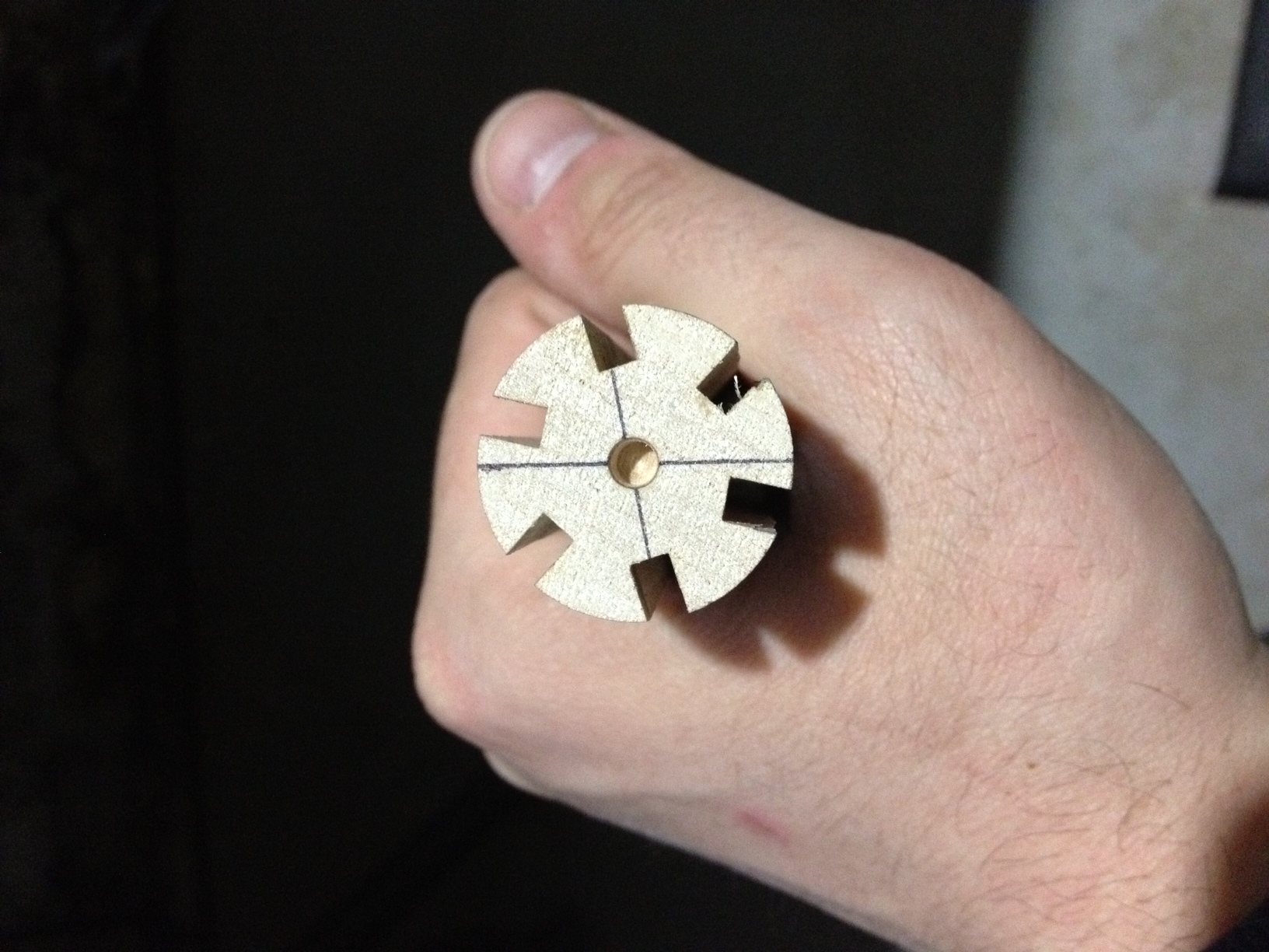 First piece made from router / midi lathe setup.