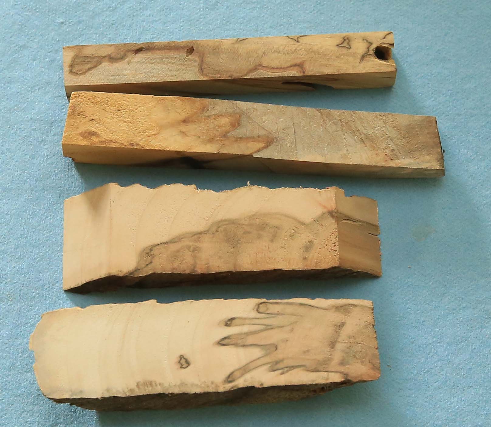 Four Spalted Maple Blanks