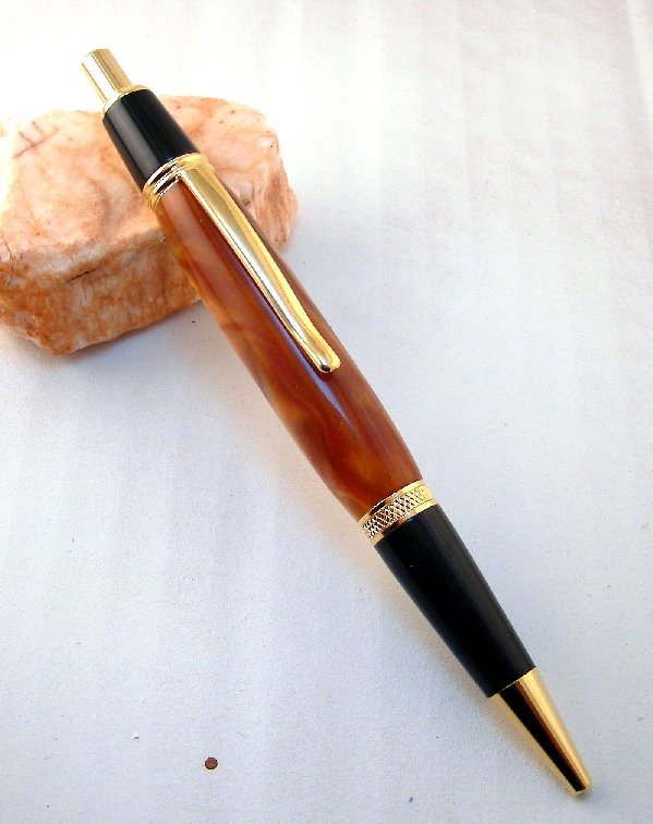 Gold Swirl Sierra Click Pen