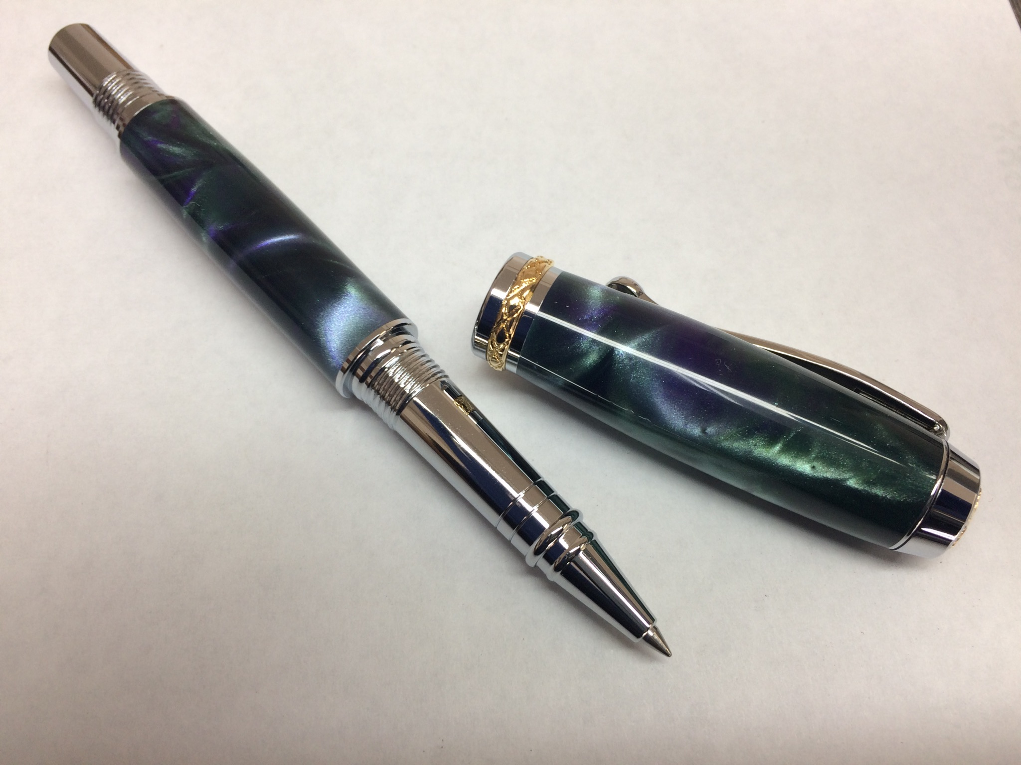 Green & Violet Triton Rollerball