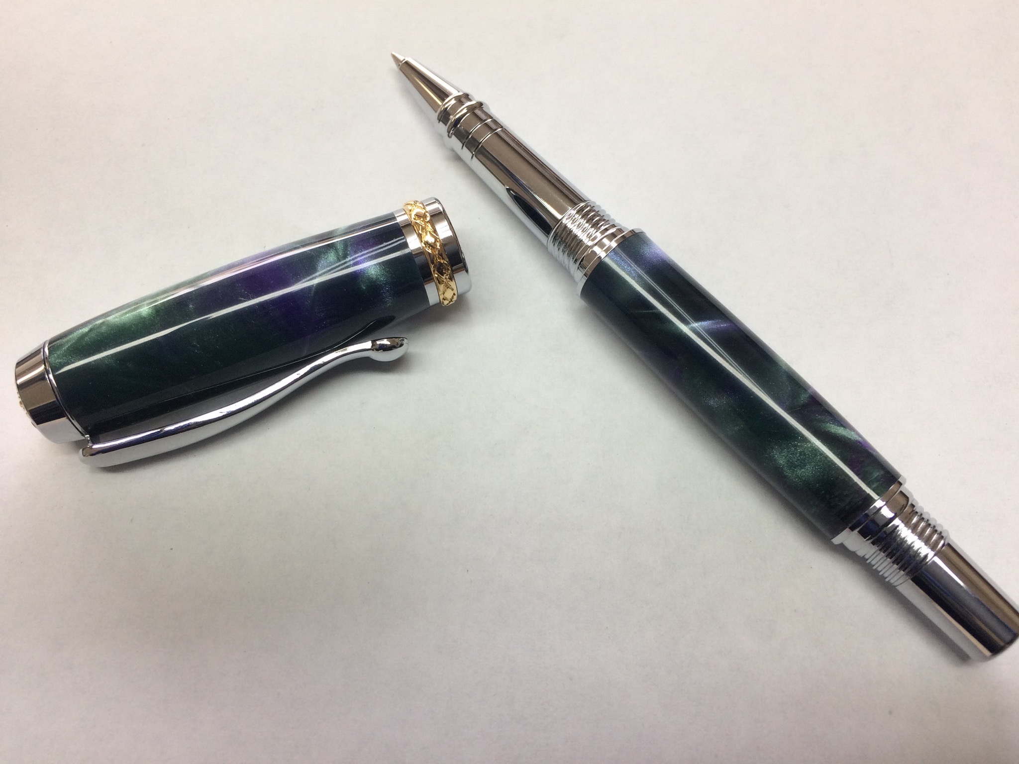 Green & Violet Triton Rollerball