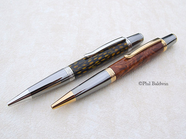 Guinea Fowl & Honduras Rosewood Burr