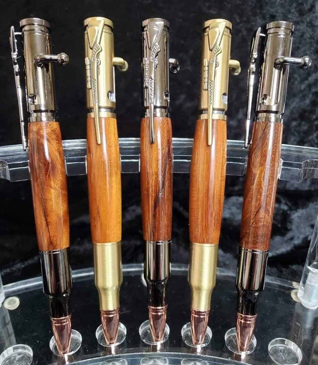 Gun Metal and Antique Brass with Bois d'Arc (Bodark)