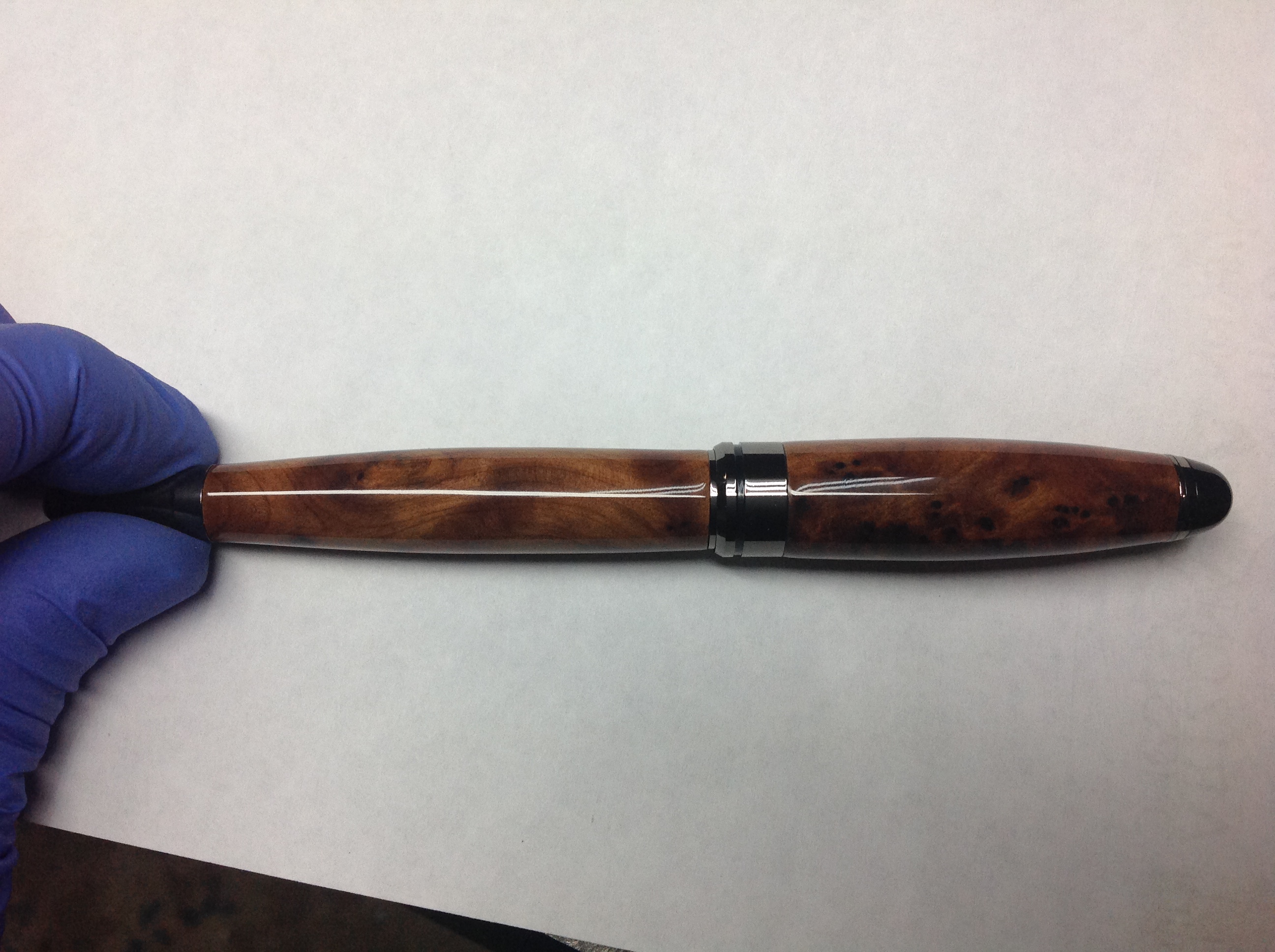 Gun Metal Euro with Thuya Burl