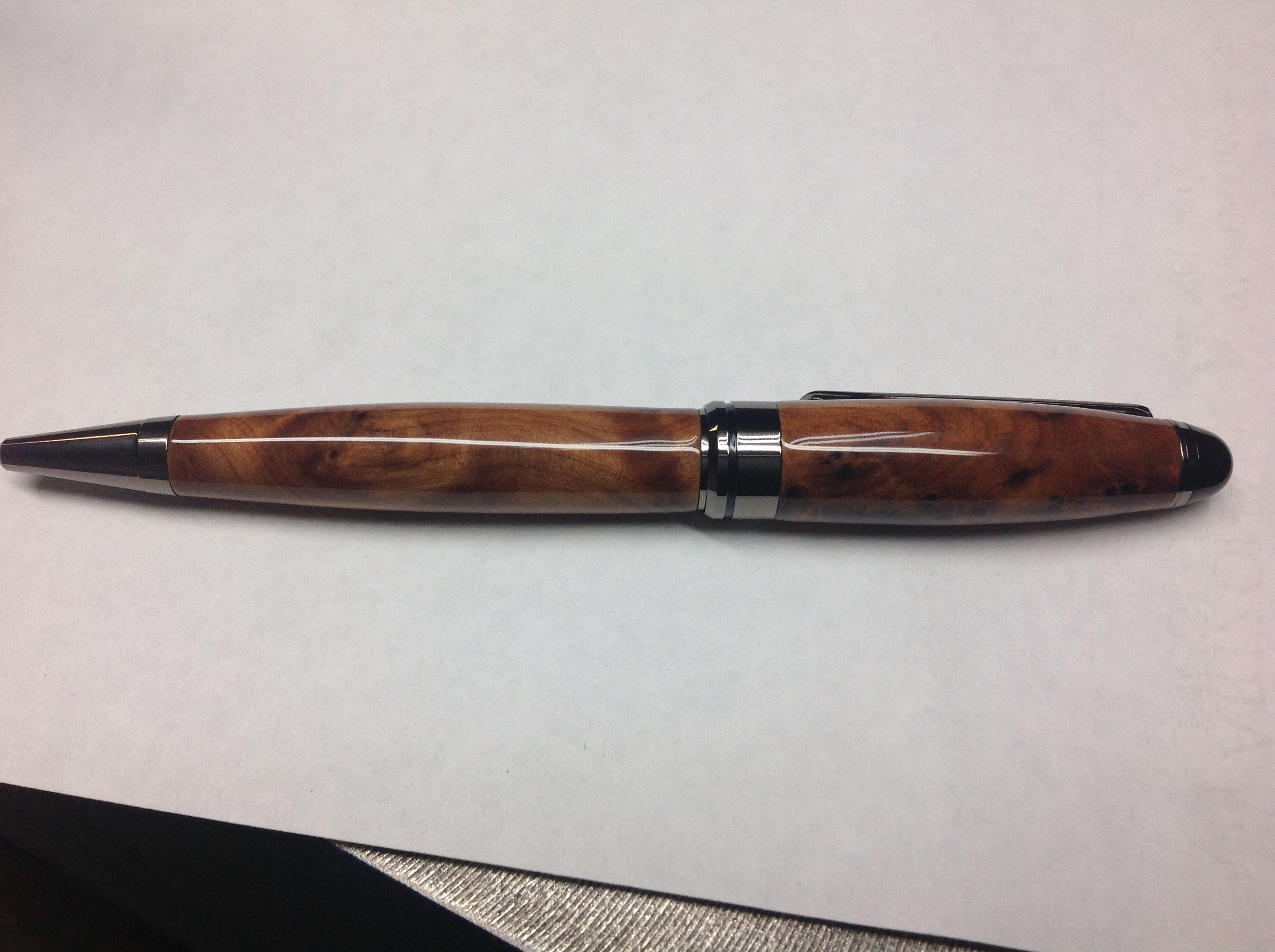 Gun Metal Euro with Thuya Burl