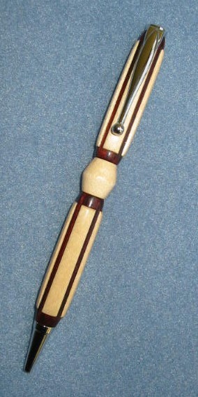 Hand Carved 2 layer Fluted Pen