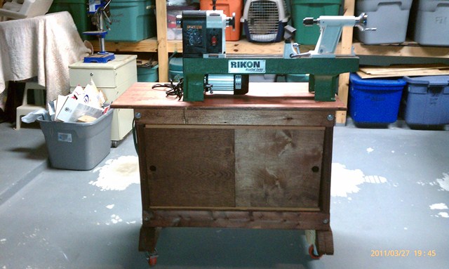 Home built workbench and new lathe