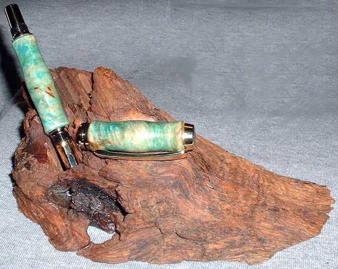 Home dyed Maple burl