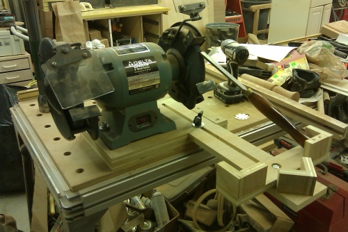 Homemade sharpening jig