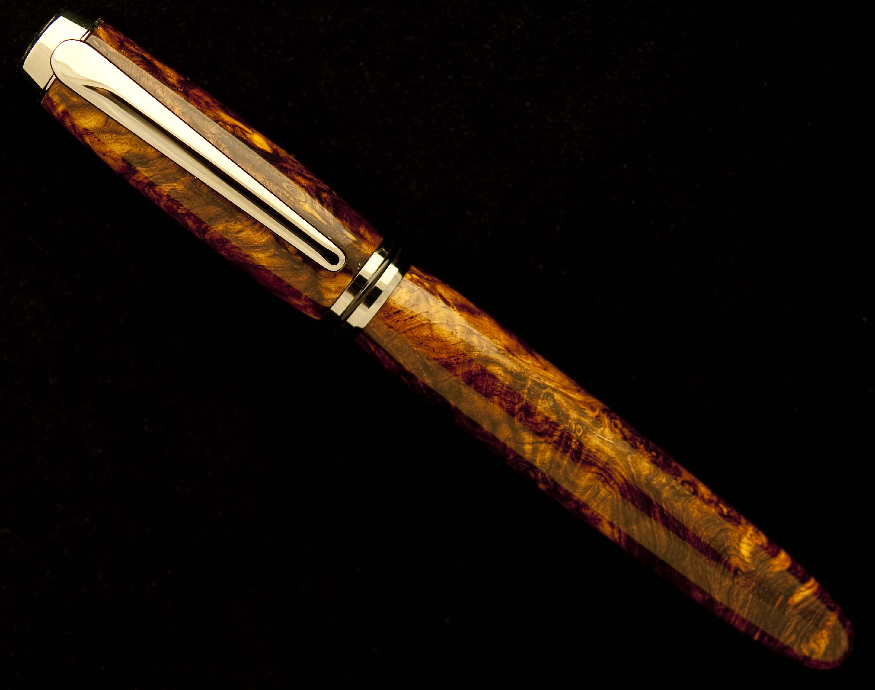 Honduran Rosewood Burl Closed End Navigator