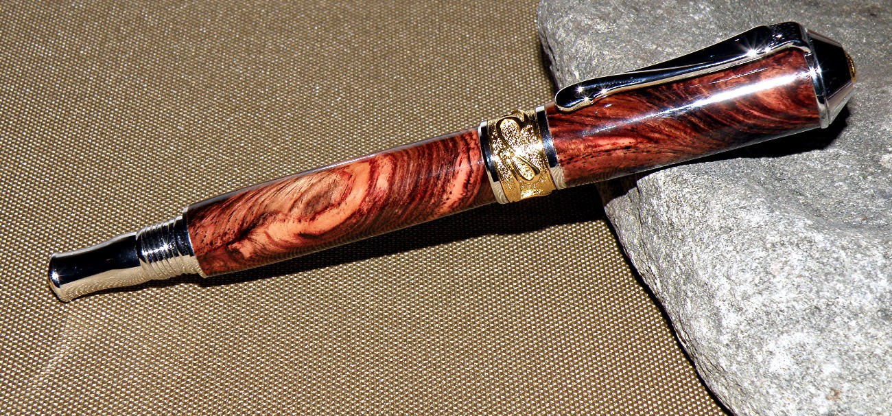 Honduran Rosewood Burl on Scepter