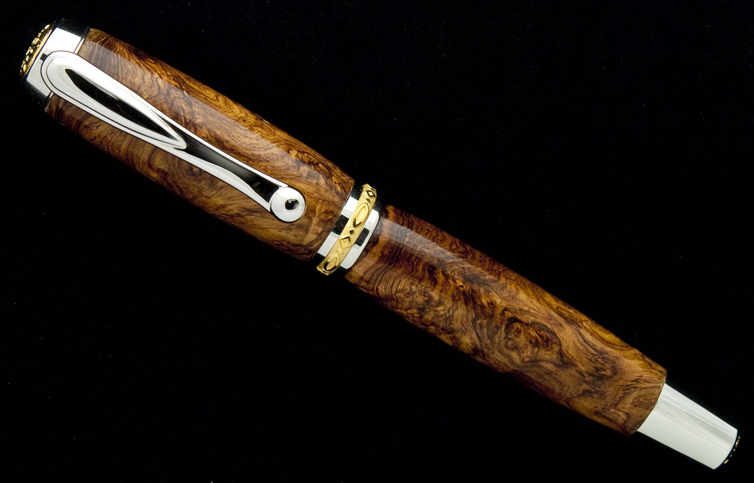 HRB Swirly Burl Jr. Statesman Fountain Pen