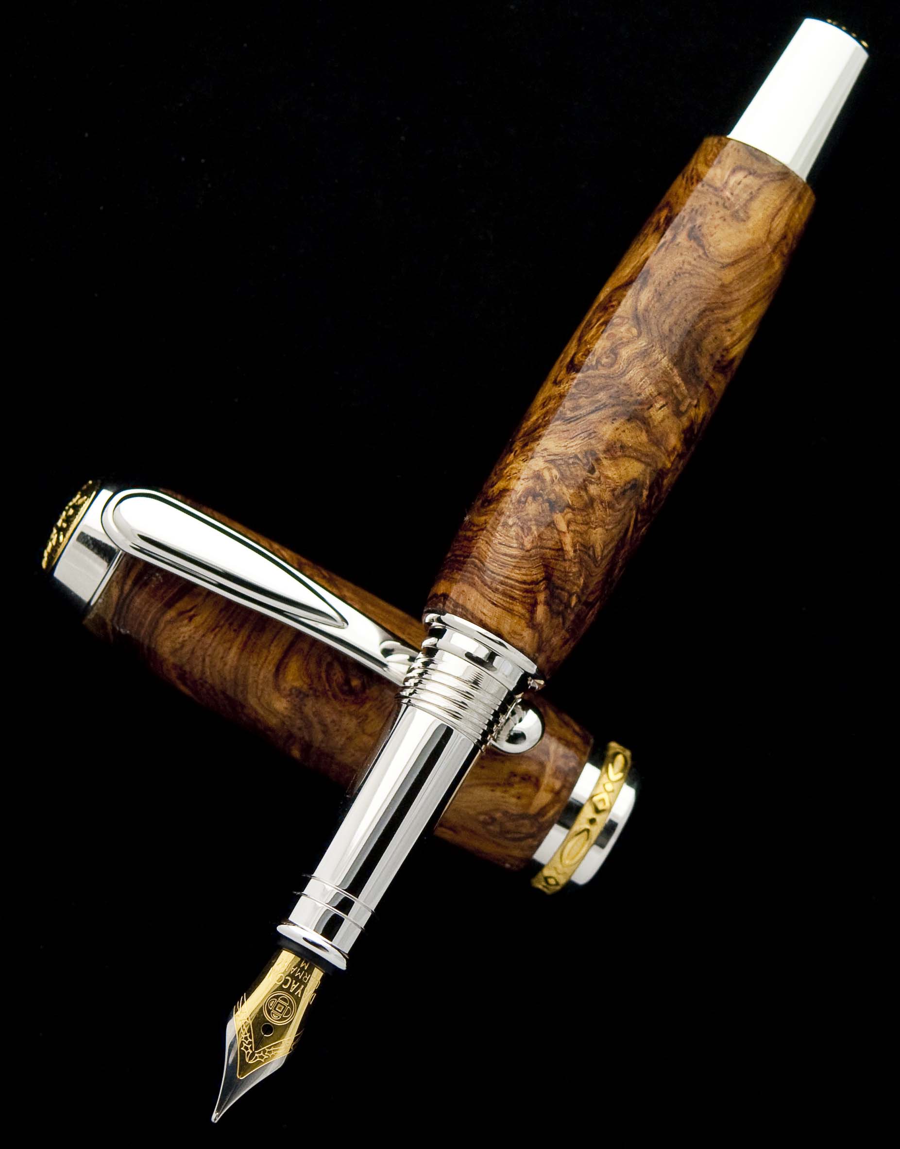 HRB Swirly Burl Jr. Statesman Fountain Pen