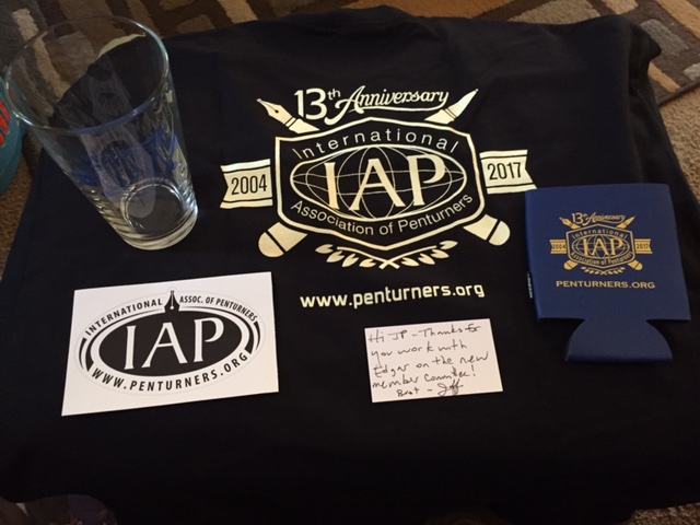 IAP glass, shirt, can hugger, & decal