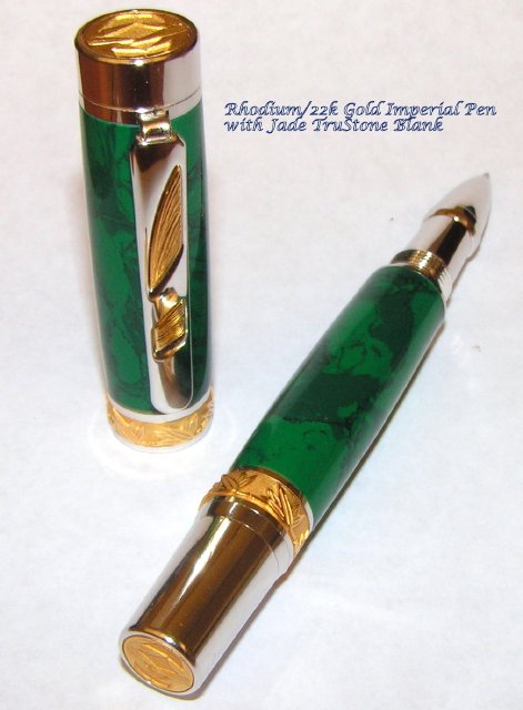 Imperial Jade Tru-Stone blank and Imperial Pen