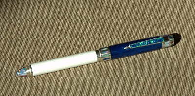 inlaid opal and sterling silver pen for the B/Bash