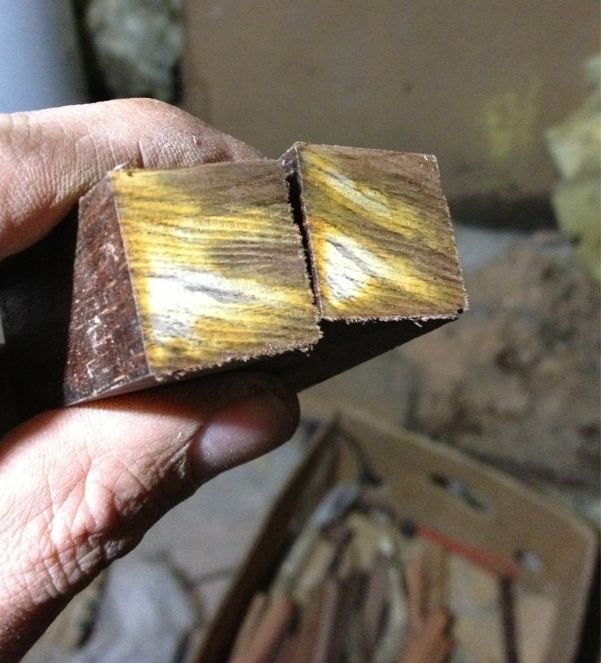 Inside the Cocobolo blank