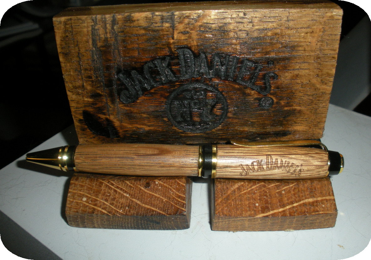 jack daniels pen and holder