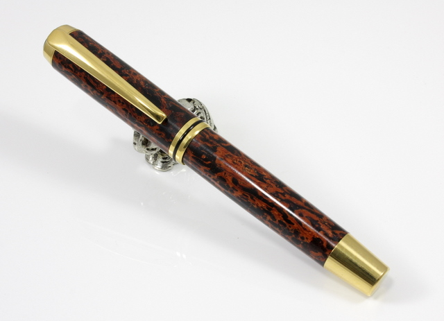 Jr Gent FP with Red Ironbark and custom finial