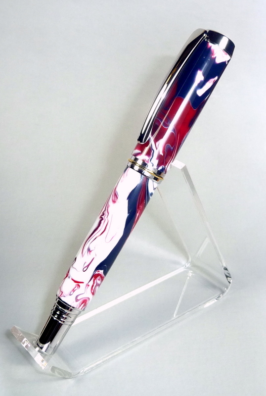 Jr Gent II RB Rhodium Brooks803 USA Blank - Pen 115