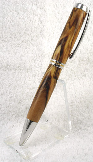 Jr Gent Platinum Ball Point Bethlehem Olive Wood