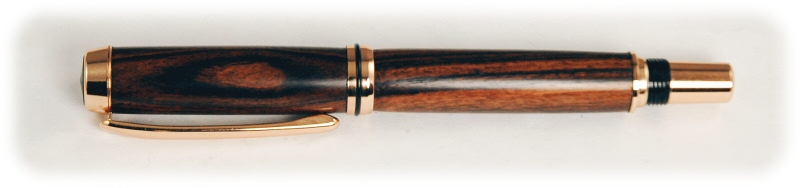 Kingwood and Copper Rollerball